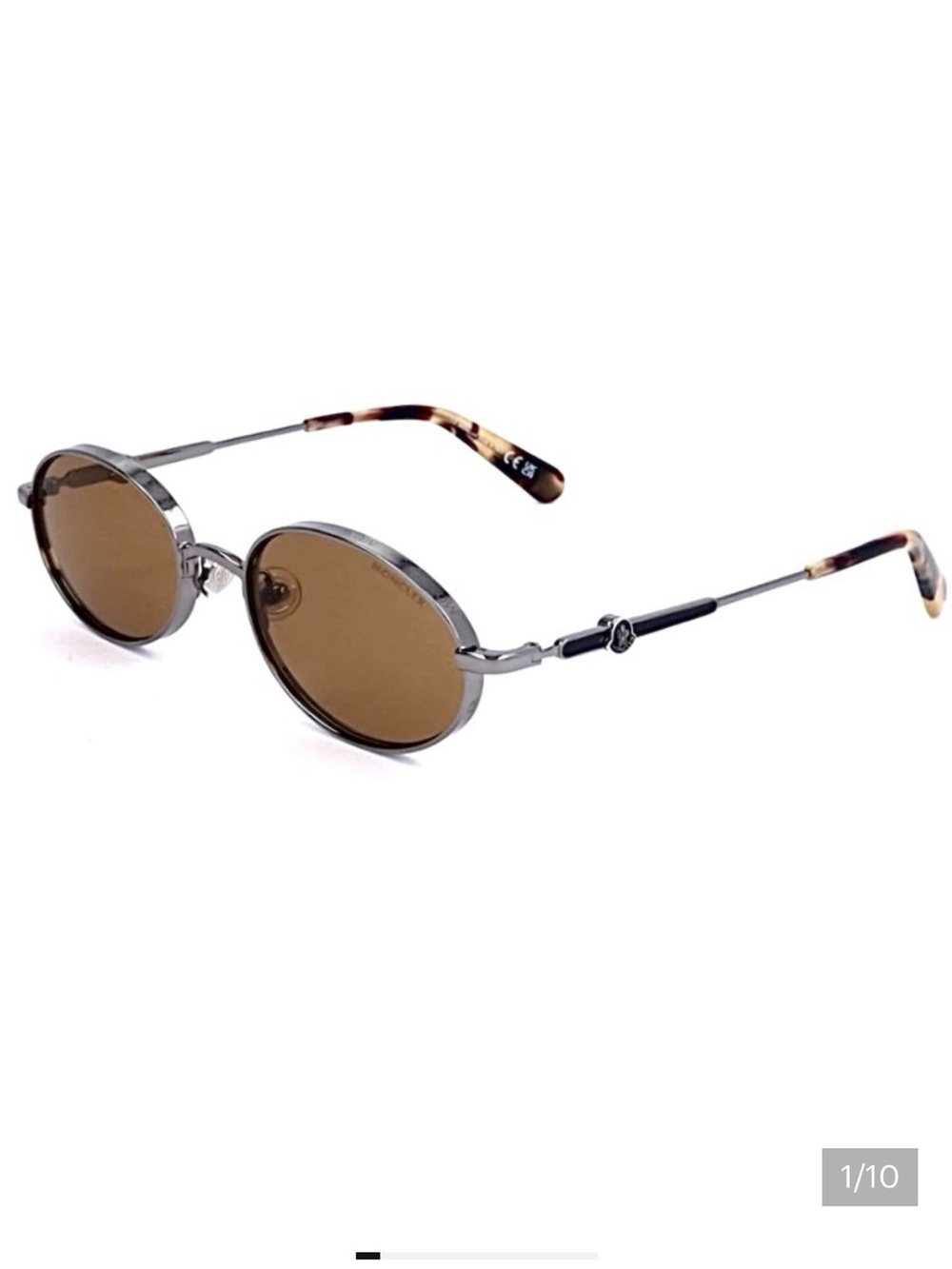 Authentic Moncler Retro Sunglasses with original dust cloth and case